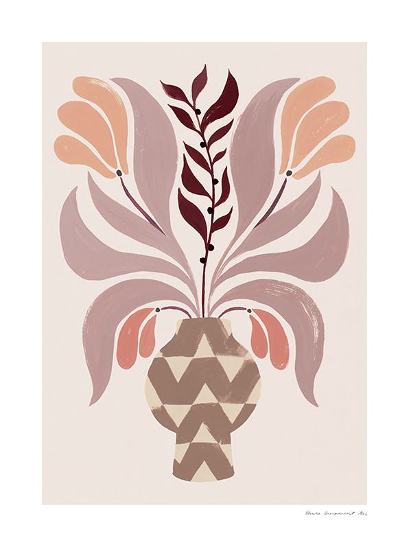 Flower Ornament No2 Poster (40x50 cm)-Poster