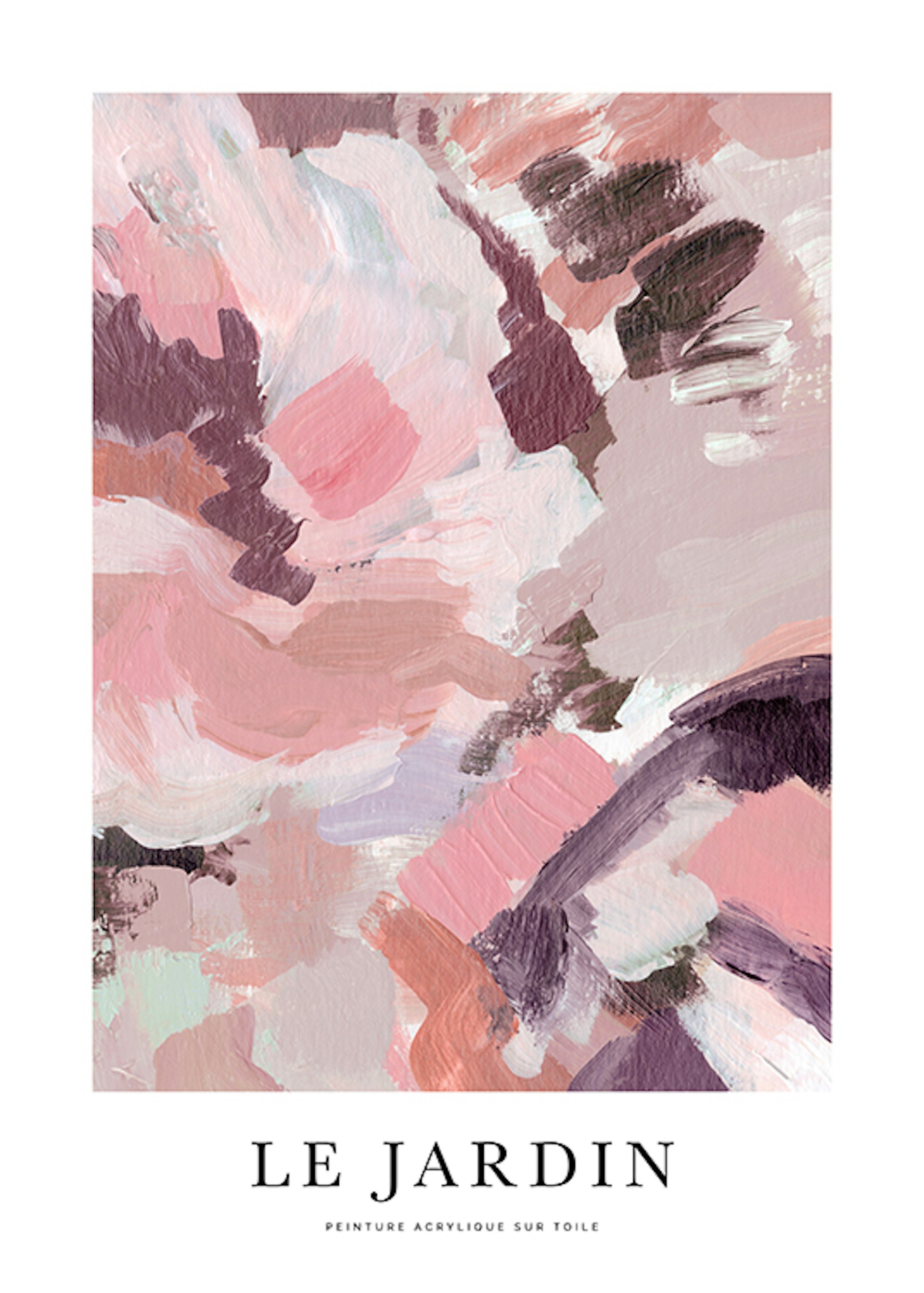 Dusty Pink Abstract No1 Poster