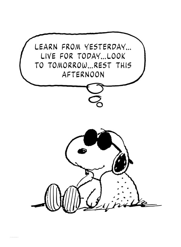 Joe Cool Resting Affiche (50x70 cm) - Snoopy