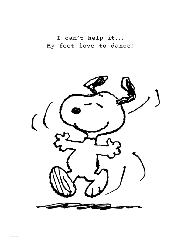 Prints - Snoopy Dancing Print (30x40 cm) - Snoopy