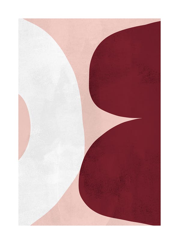 Asymmetrical Shapes No1 Poster (50x70 cm)