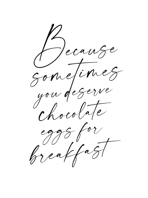 Chocolate Eggs for Breakfast Poster 0