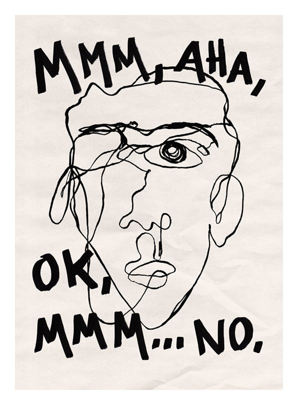 Prints - Portrait Sketch No1 Print (30x40 cm) - Line Art prints