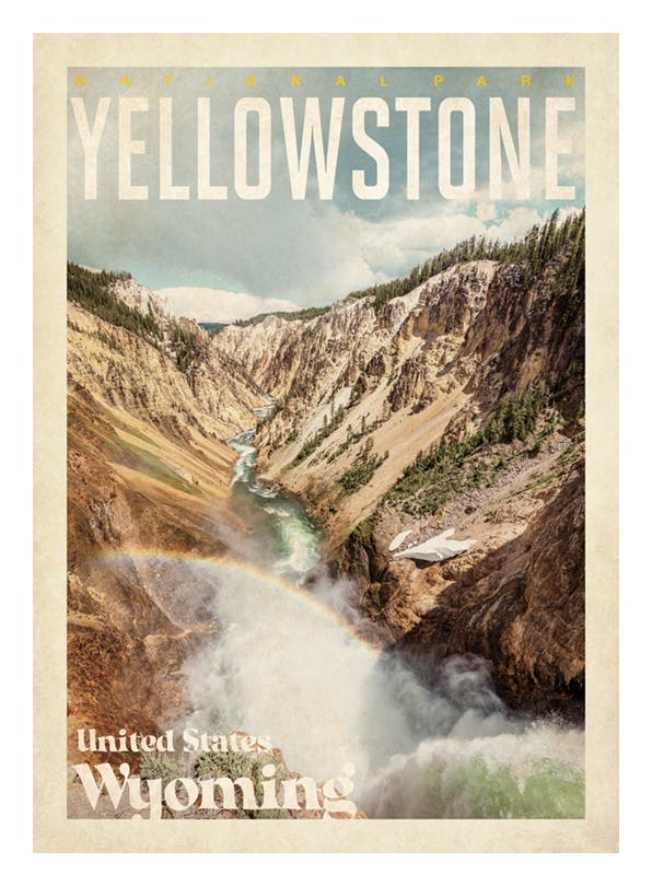 Yellowstone Plakat (30x40 cm)- Miasta