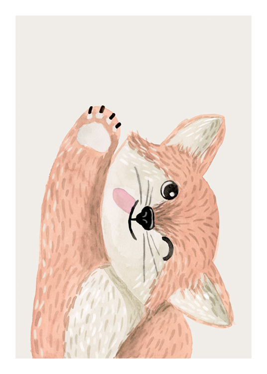 Flirty Fox Affiche