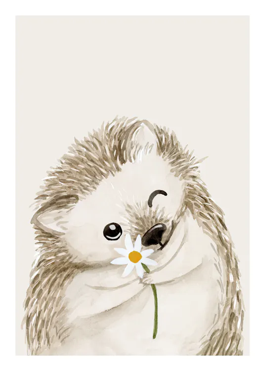Cute Hedgehog Plakát 0