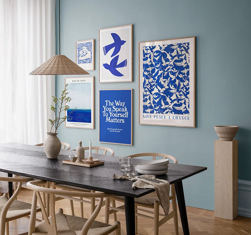 Elegance Blue galería de pared