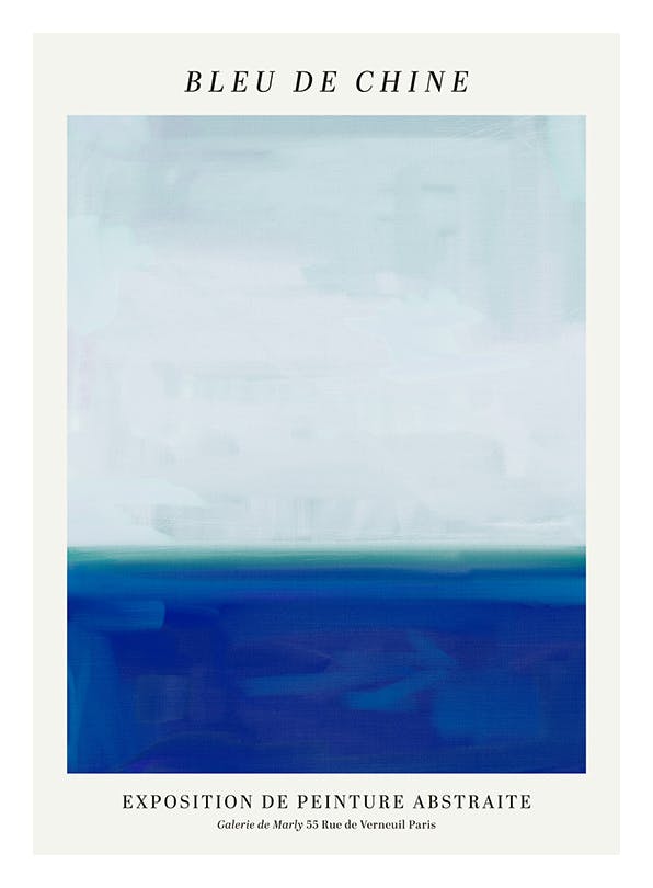 Prints - Bleu de Chine Print (70x100 cm) - Paintings