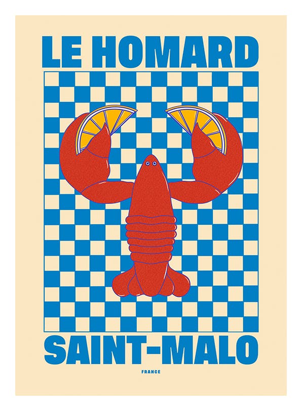 Nephthys Foster - Le Homard Print (50x70 cm)