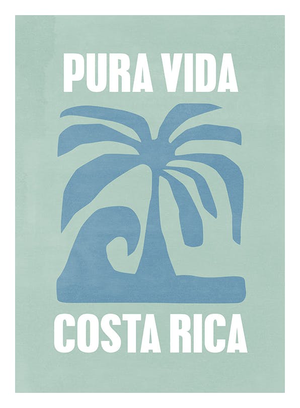 Graphic Costa Rica Affiche (30x40 cm) - Affiches art graphique