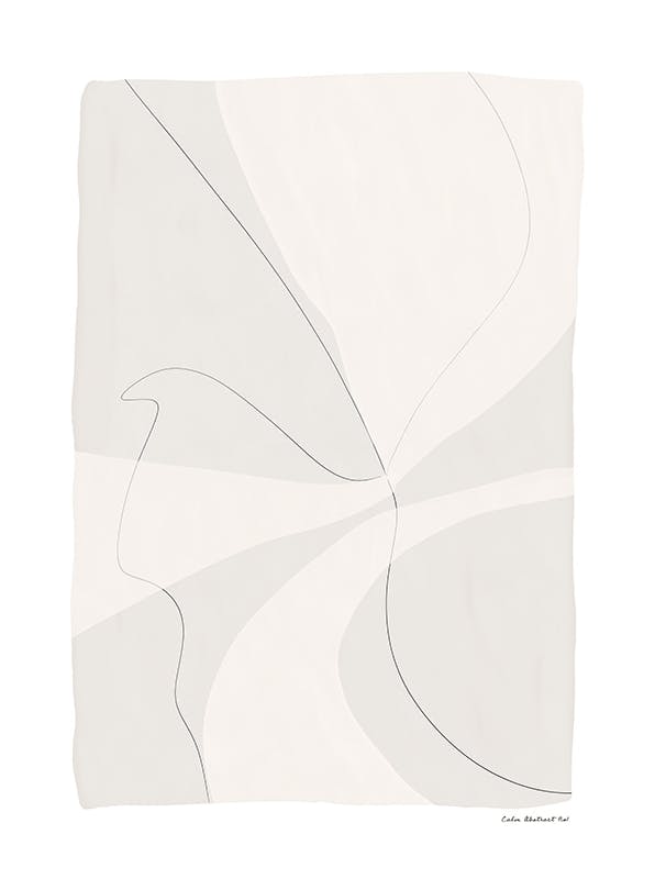 Calm Abstract No1 Plakat (30x40 cm)- Sztuka abstrakcyjna