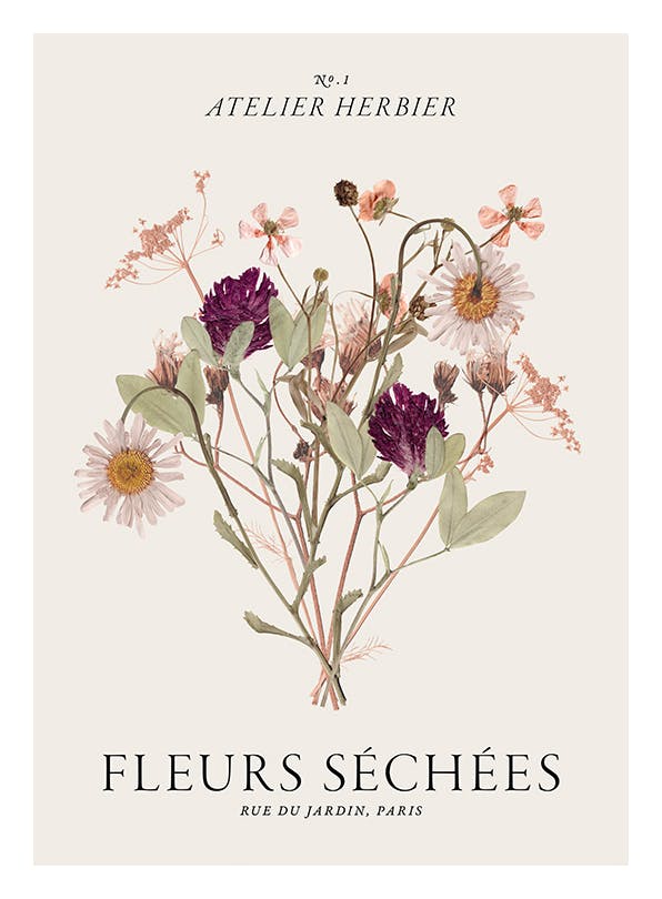 Prints - Fleurs Séchées Print (40x50 cm) - Floral prints