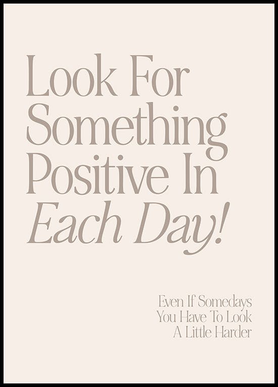 Look for Something Positive Poster