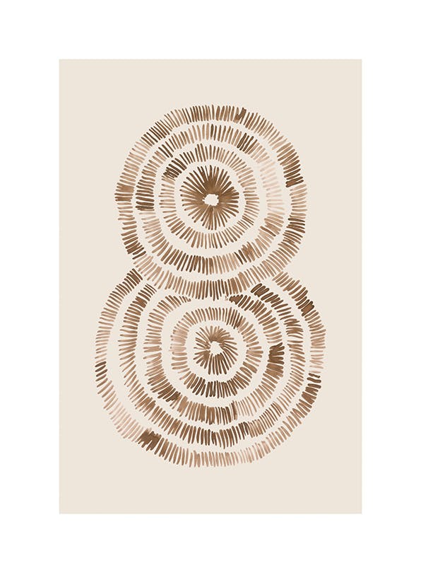 Pom Pom Shapes Poster (30x40 cm)