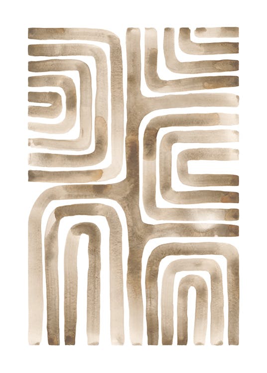 Earthy Pattern No2 Poster 0