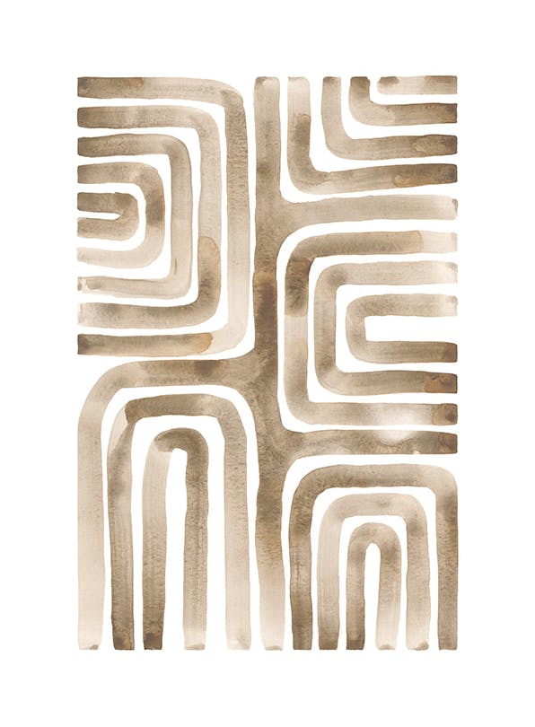 Prints - Earthy Pattern No2 Print (21x30 cm) - Studio Savanna