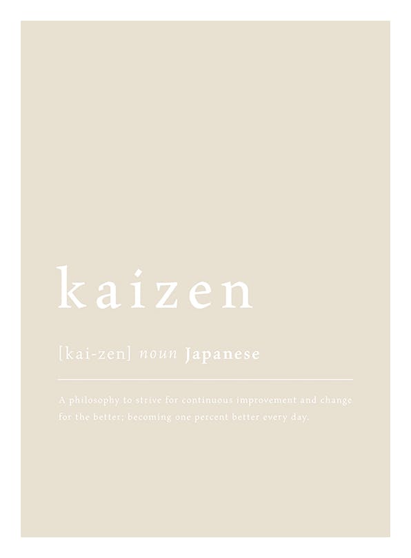 Prints - Kaizen Definition Print (21x30 cm) - Text posters