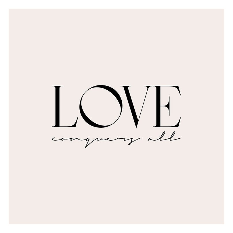Love Conquers All Print (50x50 cm)