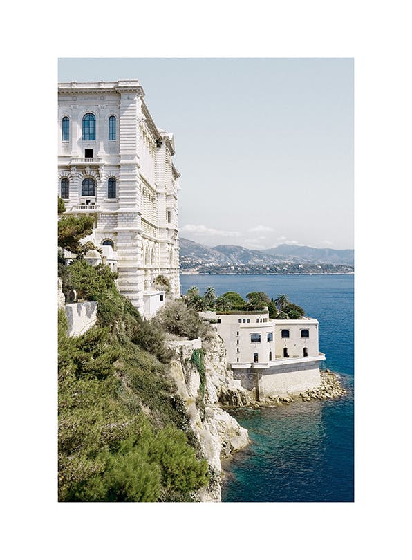 Monaco Oceanographic Museum Poster (30x40 cm) -  Poster mit Landschaftsmotiven