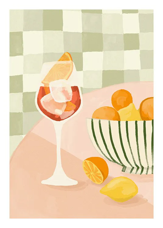 Citrus and Drinks Print 0