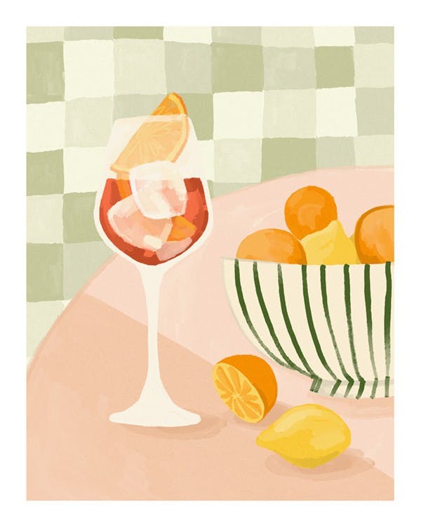 Citrus and Drinks Affiche 0