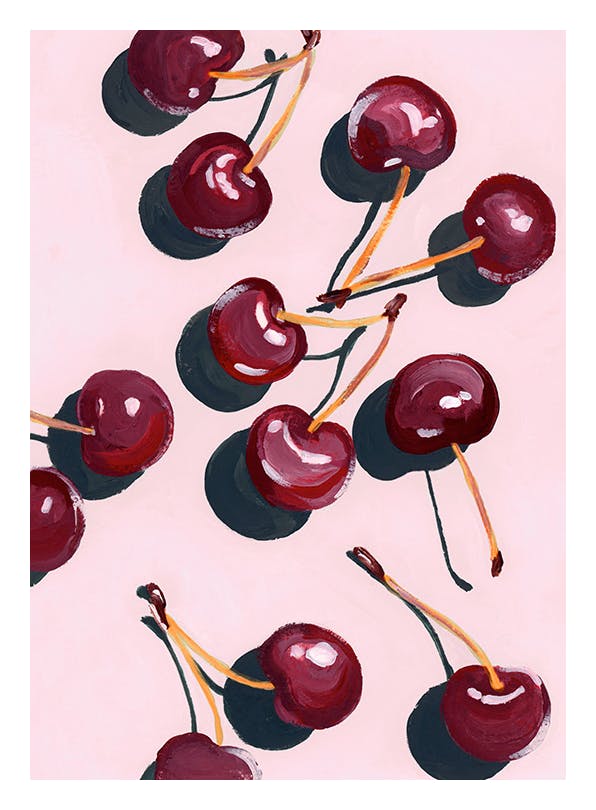 Prints - Cherry Art Print (30x40 cm) - Paintings