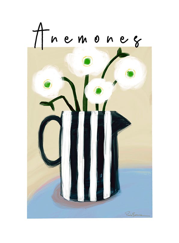 Prints - Pascale Berkowitz - Anemones Print (30x40 cm) - Floral prints