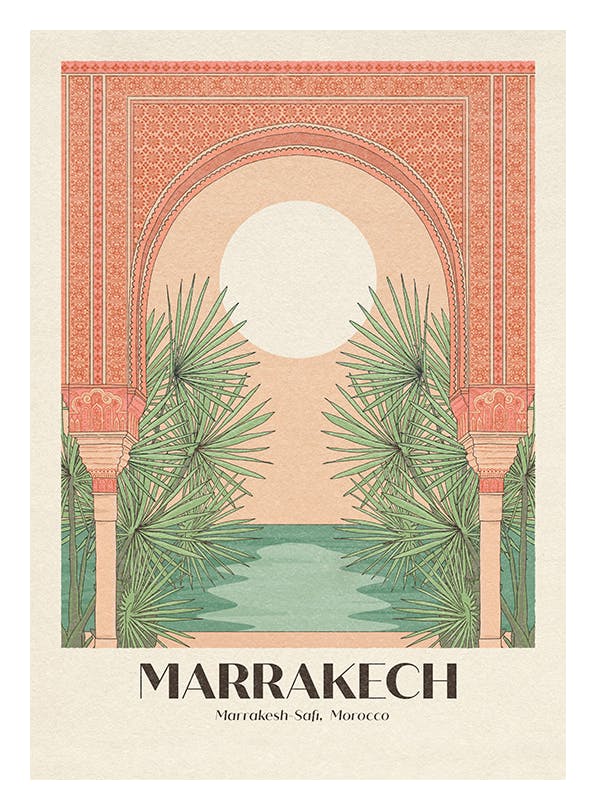 Prints - Cai and Jo - Marrakech Print (50x70 cm) - Cities