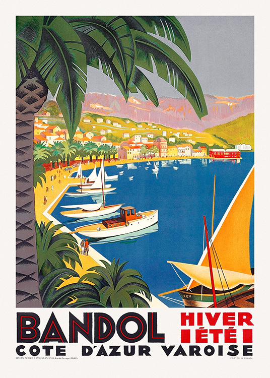 Bandol Vintage Poster