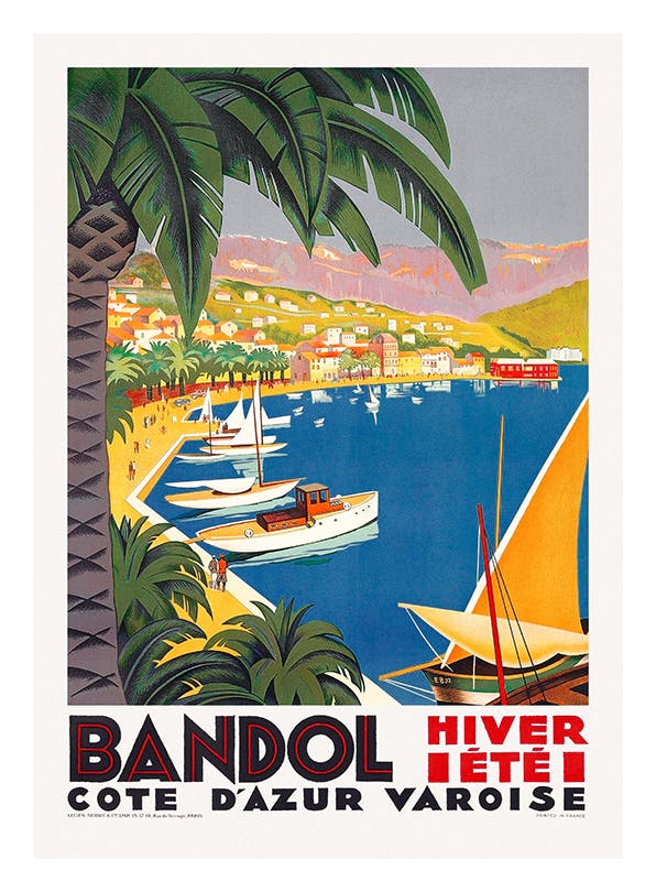 Bandol Vintage Plakat (50x70 cm)-Plakaty