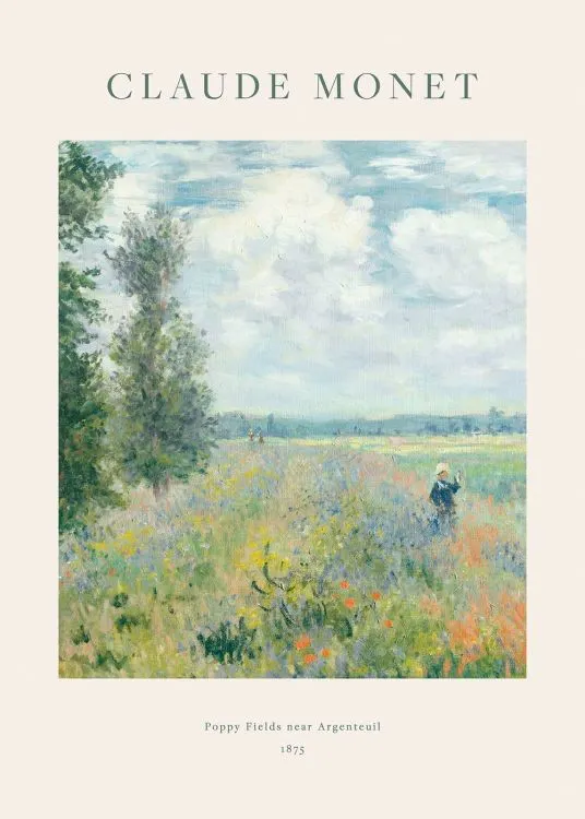 Monet - Poppy Fields near Argenteuil Print 0