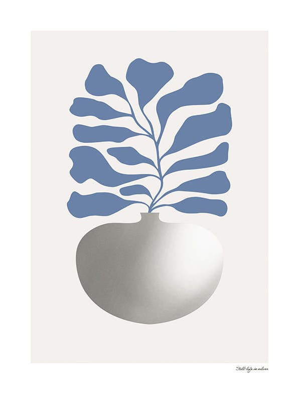 Silver Vase Affiche (50x70 cm) - Affiches art graphique
