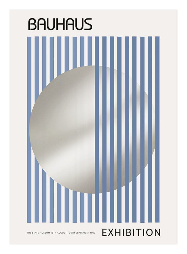 Silver Bauhaus Poster (50x70 cm)