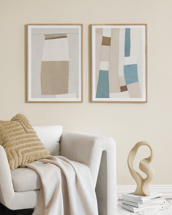 Textile Patchwork No2 Poster