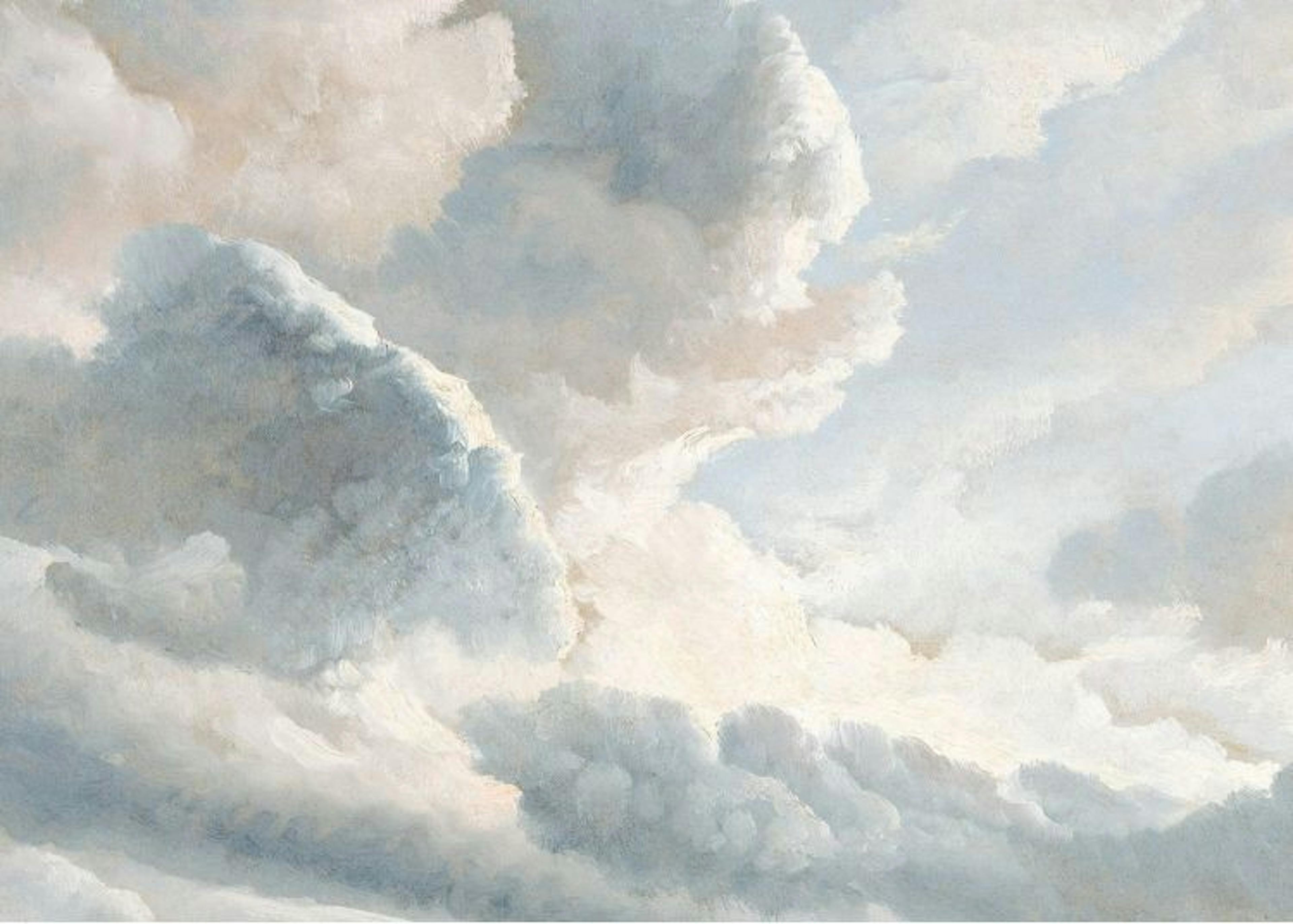 Simon Denis - Study of Clouds with a Sunset near Rome Affiche 0