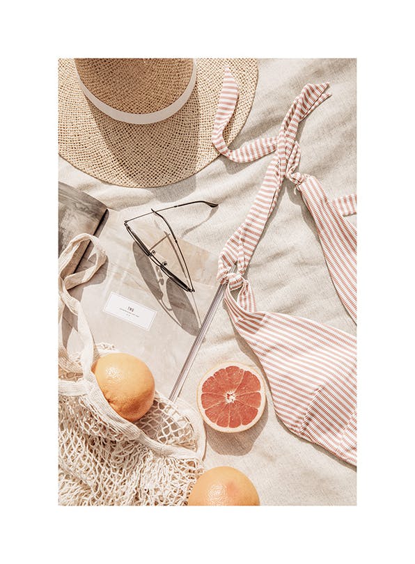 Beach Essentials Poster (30x40 cm)