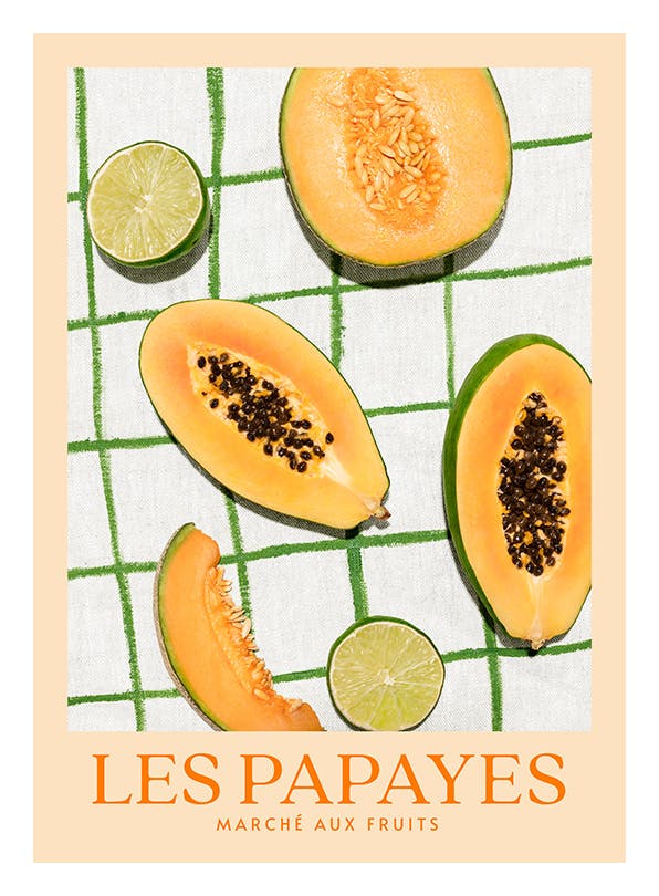 Les Papayes Poster (50x70 cm)