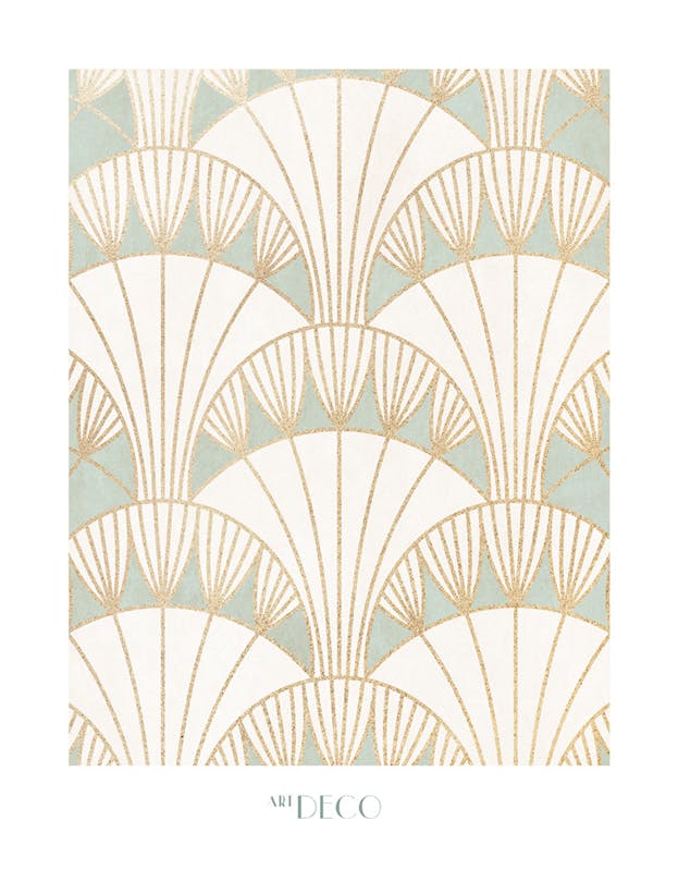 Art Deco Pattern No2 Poster (50x70 cm)- Arte grafica e poster