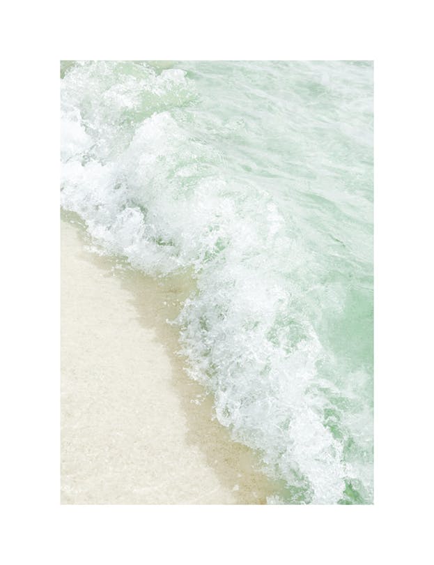 Green Waves Poster (30x40 cm)
