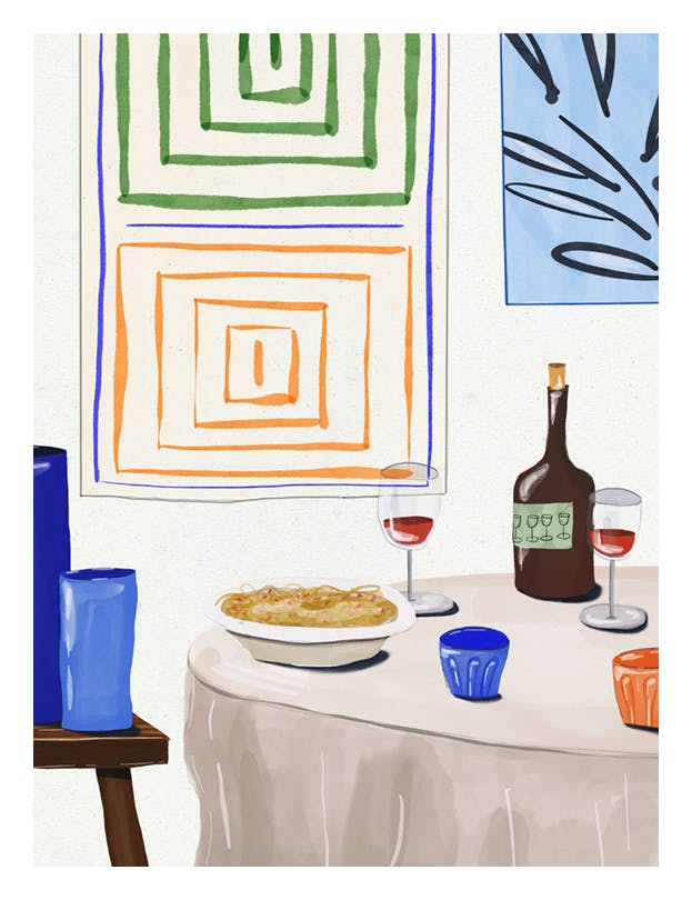 Dinner with Friends Poster (50x70 cm)