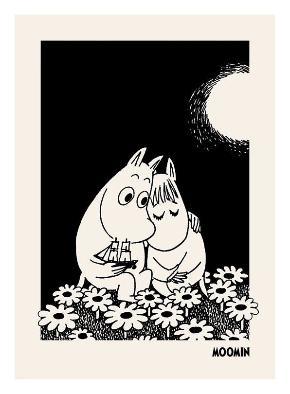 Moomin - In Love Plakat (30x40 cm)- Plakaty z Muminkami