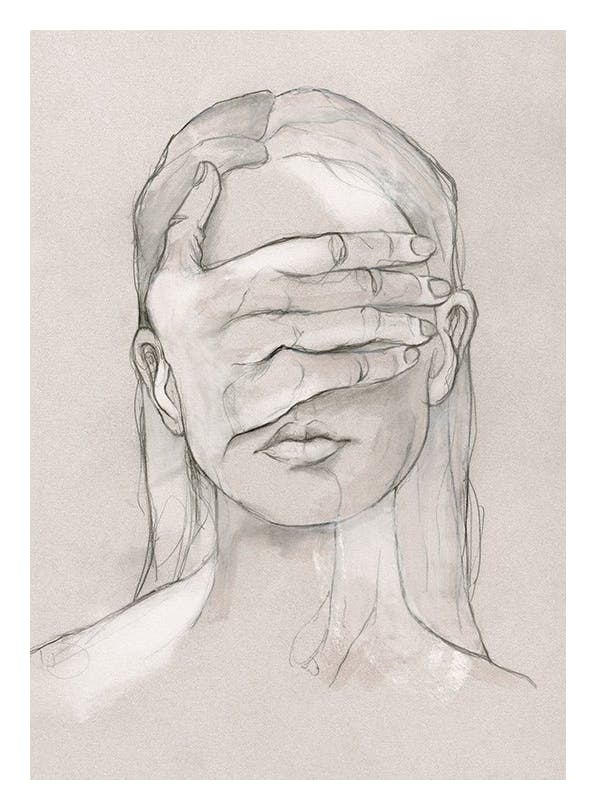 Prints - Blindfolded No1 Print (30x40 cm) - Nordic Retreat