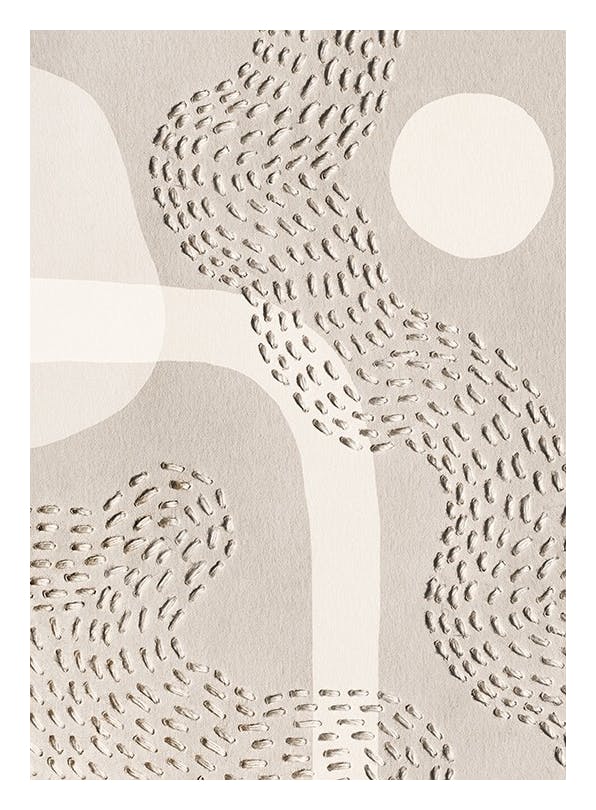 Tactile Pattern Affiche (50x70 cm) - Nordic Retreat