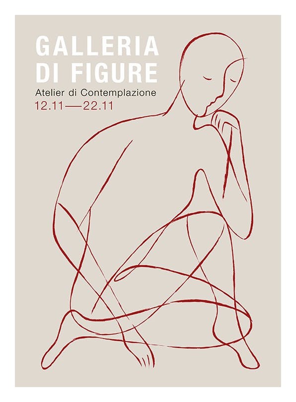Gallery of Figures Affiche (50x70 cm) - Nordic Retreat