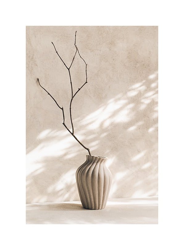 Prints - Elegant Vase Print (30x40 cm) - Nordic Retreat