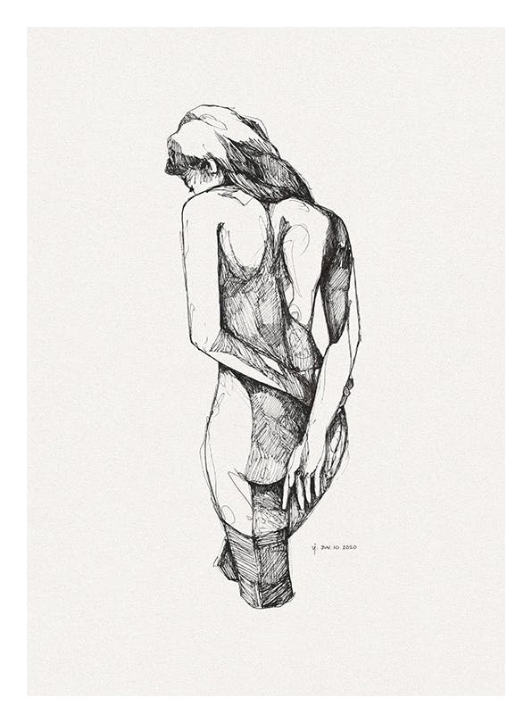 Prints - Thoughtful Print (13x18 cm) - Nordic Retreat