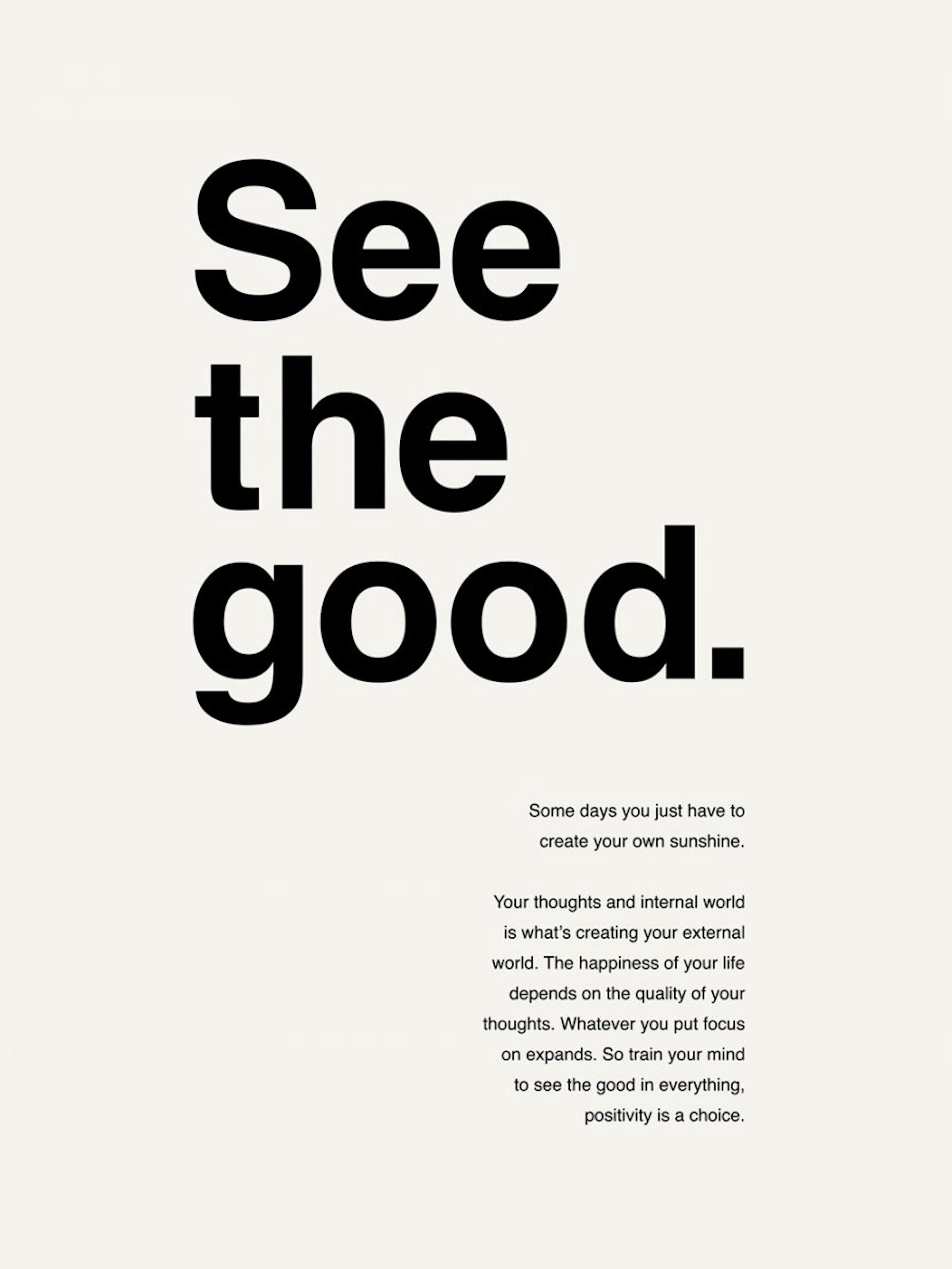 See the Good Print 0