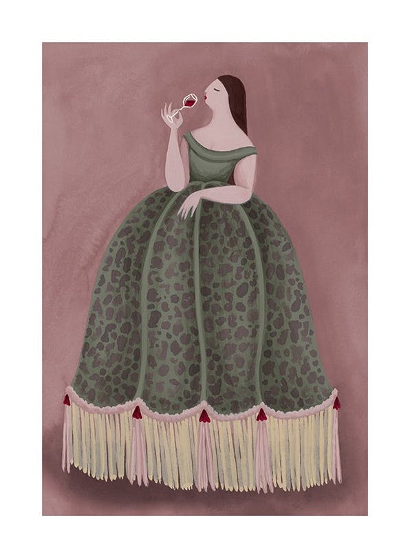 A Little Sip Poster (30x40 cm) - Whimsical Wonderland