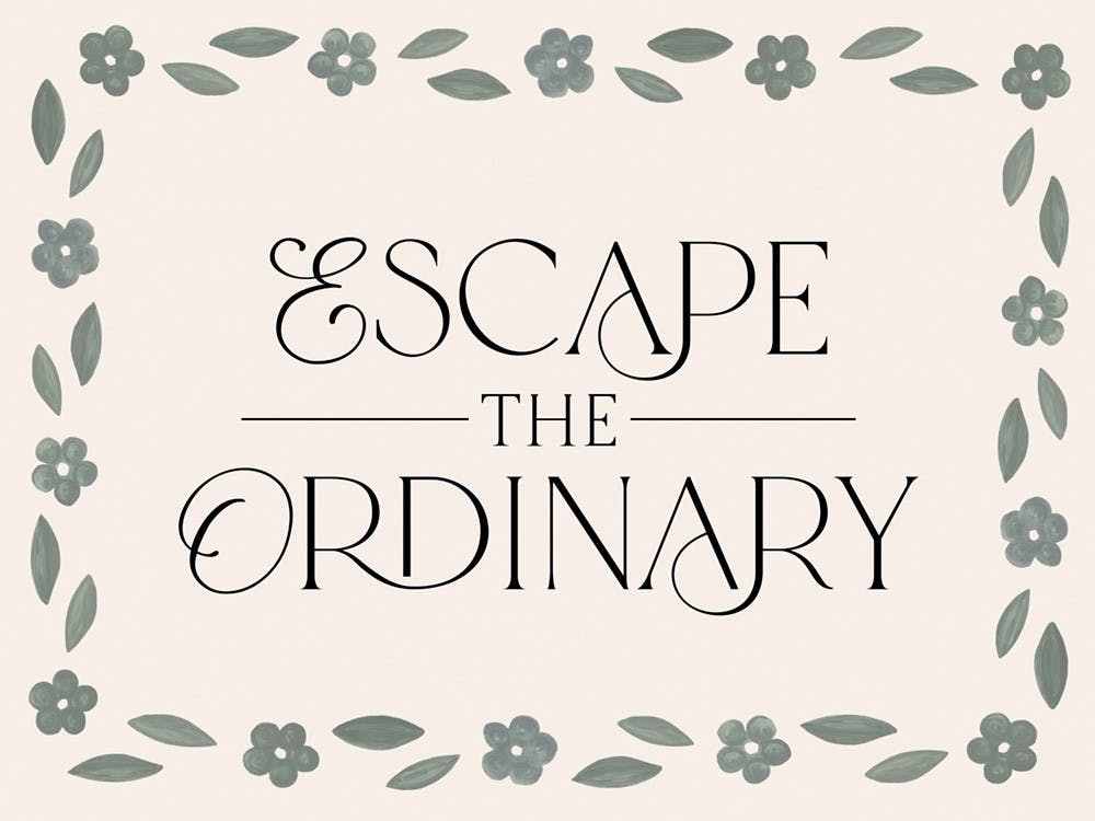 Escape the Ordinary Plakat 0