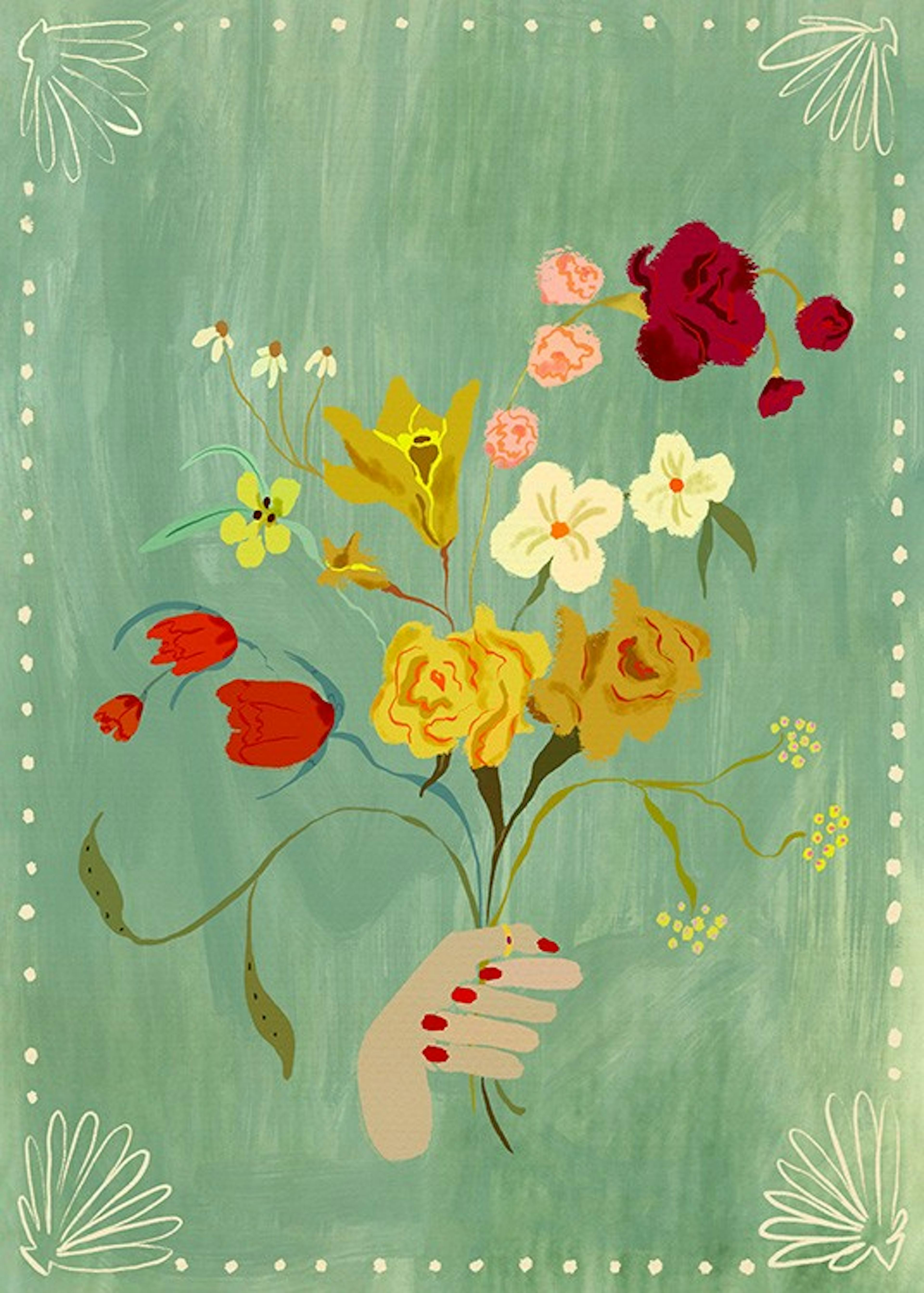 Bouquet of Wildflowers Print 0
